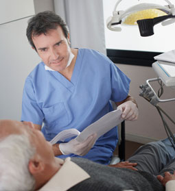 dentist with patient